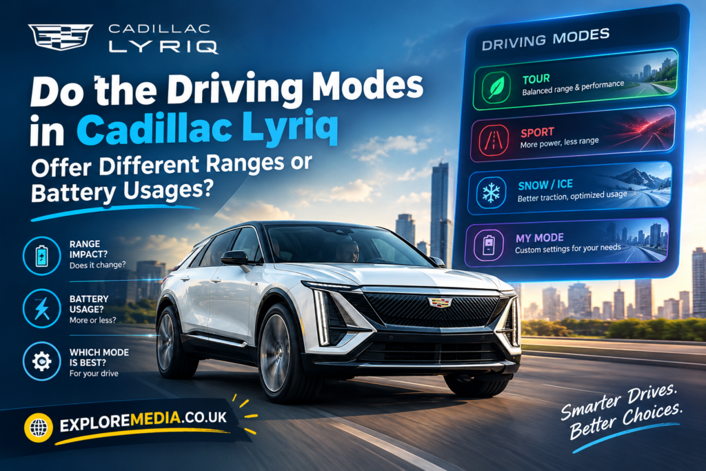Do the Driving Modes in Cadillac Lyriq Offer Different Ranges or Battery Usages? do the driving modes in cadillac lyriq offer different ranges or battery usages